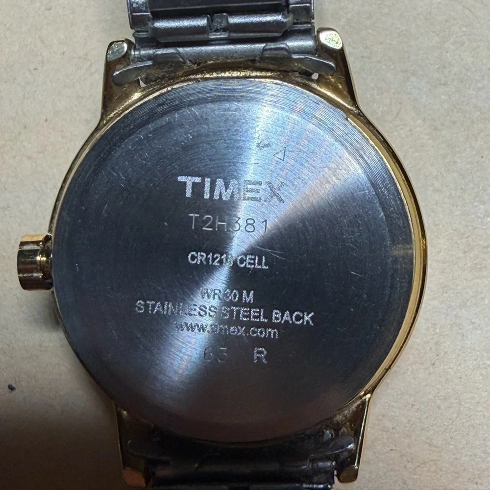 Timex Indiglo Two-Tone Gold and Silver Watch